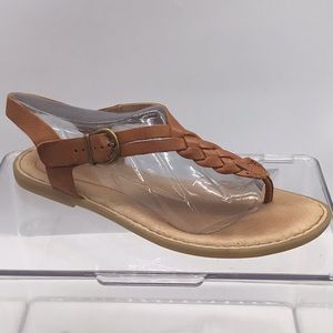 BORN Brown Leather Sandal